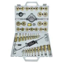 Deals 😀 Neiko 45 Piece Metric Titanium Tap And Die Set With Case 🔔