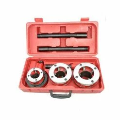 Best Sale 🧨 Unbranded Pipe Threader - 3 Pc Ratchet Pipe Threader Tap Die Tool 1 1/4" - 2" ✨