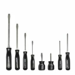 Best Sale 🎉 Neiko Tools 8 Piece Black Handle Screwdriver Set 01327A ⌛