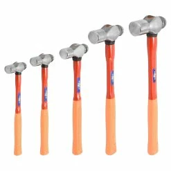 Discount 🔥 Unbranded 5 Pc Ball Pein 🔨 Hammer Set With Fiberglass Handle 🎉
