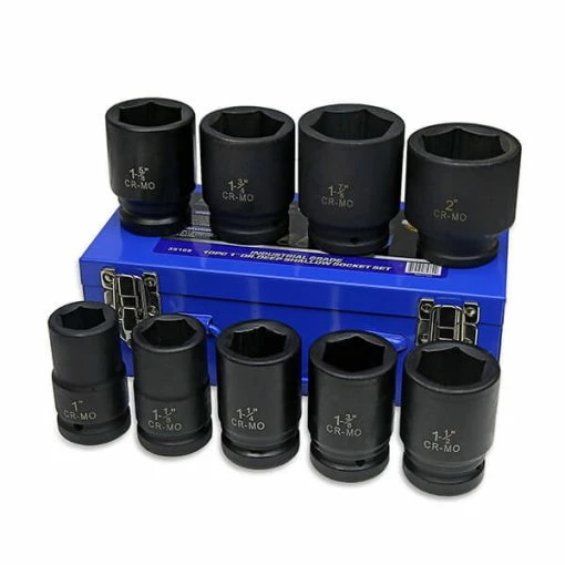 Promo 👏 Unbranded 10 Pc 1" Dr Deep Impact Socket Set SAE 🥰 -Hand Tools Sales Shop 401900 1
