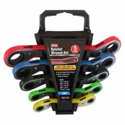 Best Sale 😉 King 5 Piece Off-Set Ratchet Box 🔧 Wrench Set ✨