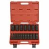 Best Sale ❤️ Neiko 19 Pc 1/2 Inch Deep Impact 12 Pt Socket Set 02419A ⭐