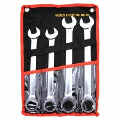 New 🎁 Stark 4 Pc. Combination Ratcheting 🔧 Wrench Set Jumbo Metric Lifetime Warranty 🎉
