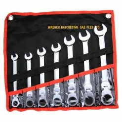 Brand new 👍 Stark 7 Pc. Combination Ratcheting 🔧 Wrench Set Flex SAE Lifetime Warranty 💯