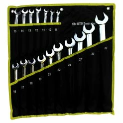 New 🤩 Stark 17 Pc Long Metric Combination 🔧 Wrench Set Metric ✔️