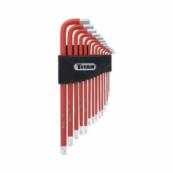 Outlet 🔔 Titan Tools 13 Pc SAE Non Slip Long Ball End Hex Key Set 12713 🌟