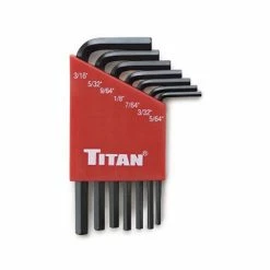 Best Sale ⌛ Titan Tools 7 Pc SAE Short Arm Hex Key Set 12727 💯