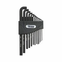 Hand Tools Sales Shop 30 Cheap 🥰 Titan Tools 13 Pc SAE Stubby Hex Key Set 12737 🔔