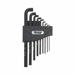 Best Sale 😍 Titan Tools 9 Pc Metric Stubby Hex Key Set 12738 🌟